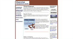 Desktop Screenshot of exerciseequipmentguide.com