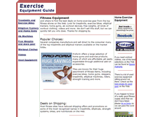 Tablet Screenshot of exerciseequipmentguide.com